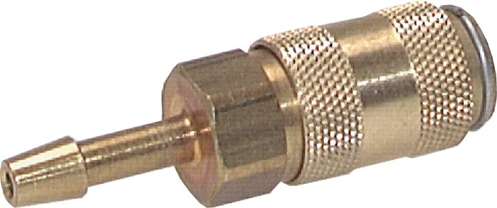 Schnellkupplung (NW2,7) 3mm Schlauch, Messing