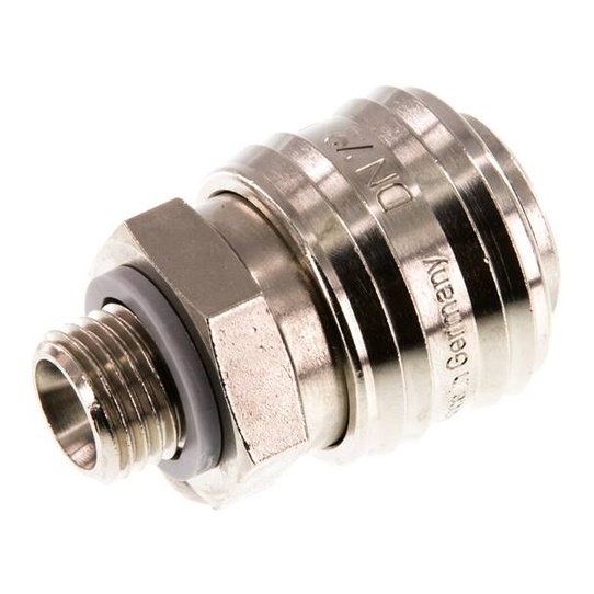 Attacco rapido (NW7.2) G 1/4"(AG), ottone nichelato