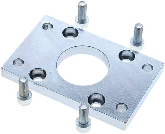 ISO 15552-Flanschbefestigung 63 mm, Stahl verzinkt