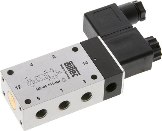 5/2-Wege Magnetventil mit Fremdluftanschluss, G 1/8" 230V