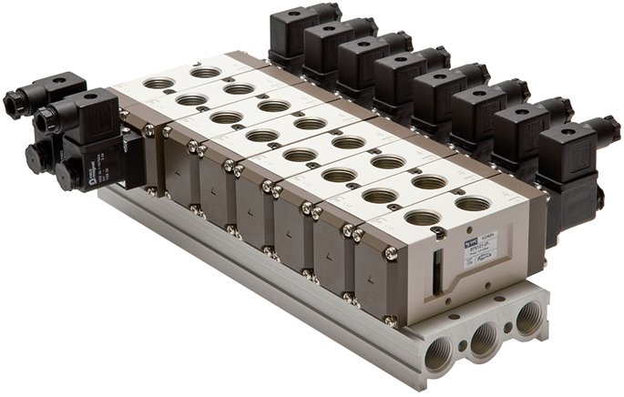 Reihenleiste (8-fach) für SF6000 (5/2 und 5/3-Wege)