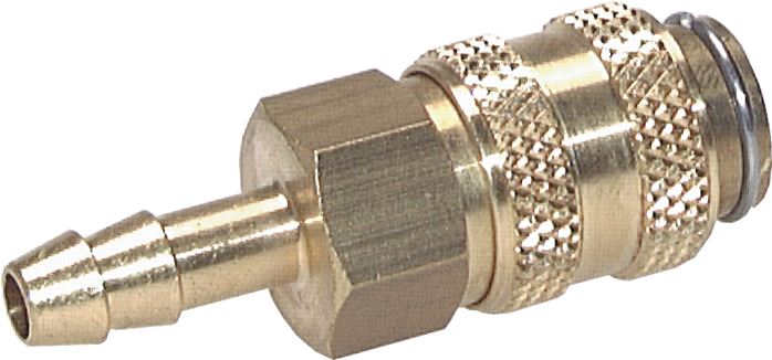 Schnellkupplung (NW5) 6 (1/4")mm Schlauch, Messing