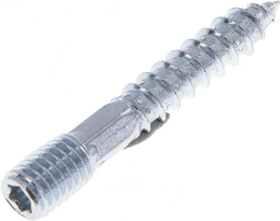 Stockschraube M 8x50, Stahl verzinkt Sternprofil (TX)