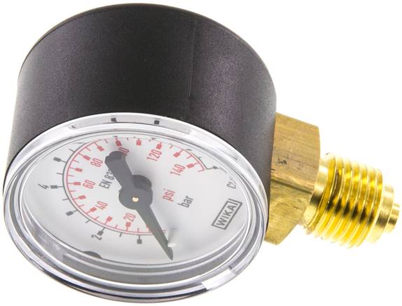 Chemie-Glycerin-Manometer senkrecht, 63mm, -1 bis 9 bar | DA130667 Chemie-Glycerin-Manometer senkrecht, 63mm, -1 bis 9 bar | DA130667