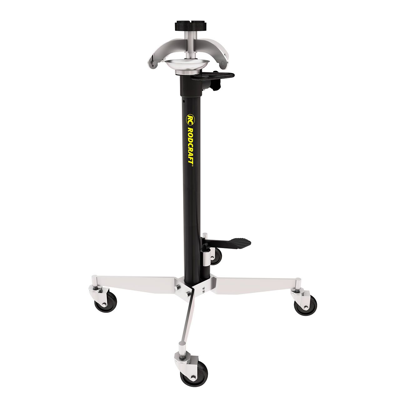 Rodcraft GHN1000 Getriebeheber mit 1000 kg Hubkapazität, Höhe 1,18 m bis max. 2 m, Fusspedal, Doppelkolben, Sicherheitsventil, automatisches langsames Absenken, Gewicht 48,1 kg