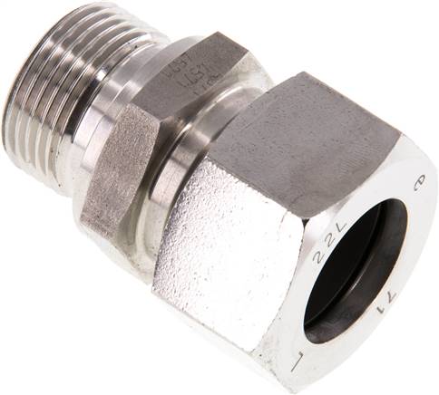 Gerade Schneidringverschr. G 3/4"-22 L (M30x2), 1.4571