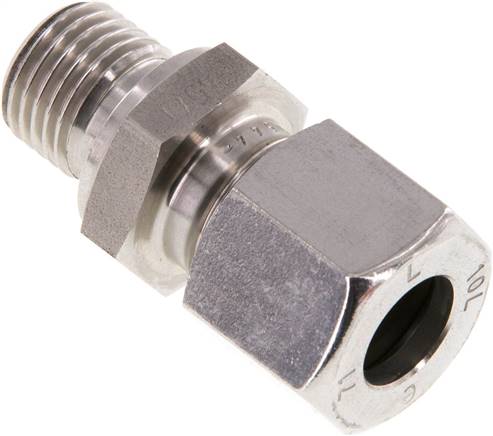 Gerade Schneidringverschr. G 1/4"-10 L (M16x1,5), 1.4571