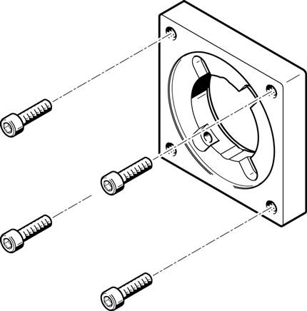 FESTO EAMF-A-48A-87A (560695) Motorflansch