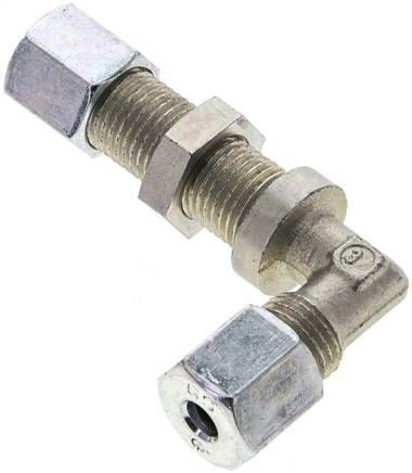 Winkel-Schott-Schneidringverschr. 6 S (M14x1,5), Stahl verzinkt