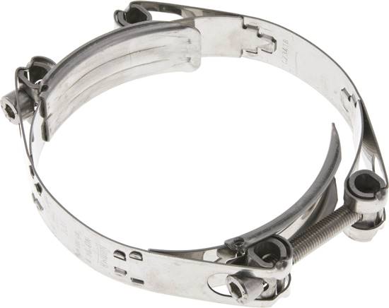 Gelenkbolzenschelle 2-teilig, 87 - 101 mm, 1.4301 (W4)