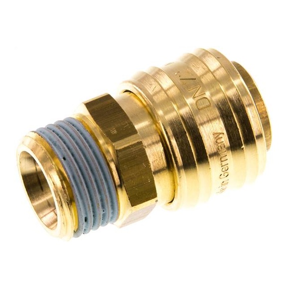 Attacco rapido (NW7.2) G 1/2" (AG), ottone