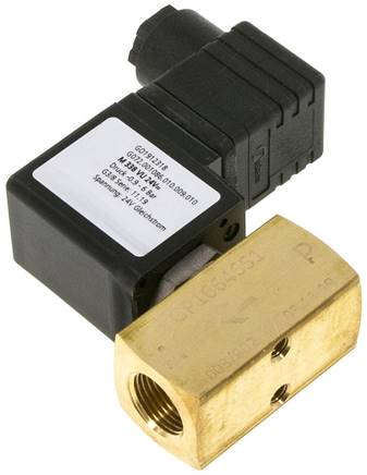 3/2-Wege Vakuumventil (NC), G 3/8", -0,9 bis 6bar, 230 V AC
