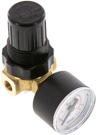 Mini-Druckregler G 1/8", 0,5 - 10 bar, nicht rücksteuerbar
