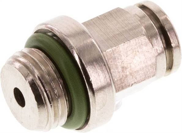 Gerader Steckanschluss G 1/8"-4mm, IQS-MSV (Hochtemperatur), Dichtung FKM