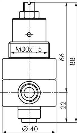 Druckregler, Messing, G 1/4", 1 - 15bar (nicht rücksteuerbar), BG0