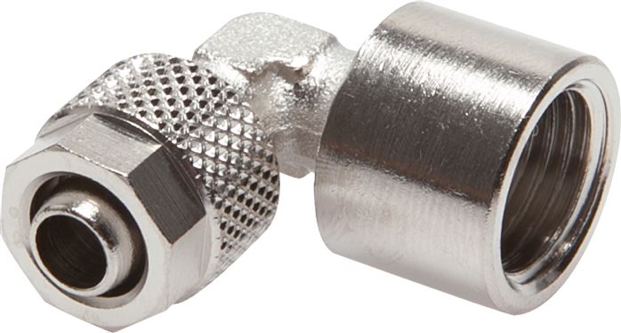 Winkel-Aufschraubverschraubung G 3/8"-12x10mm, Messing vernickelt