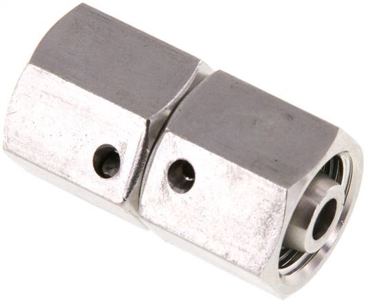 Gerader Verbinder 8 L-8 L, 1.4571, mit Dichtkegel und O-Ring