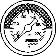 FESTO MA-40-232-R1/8-PSI-E-RG (526787) Manometer