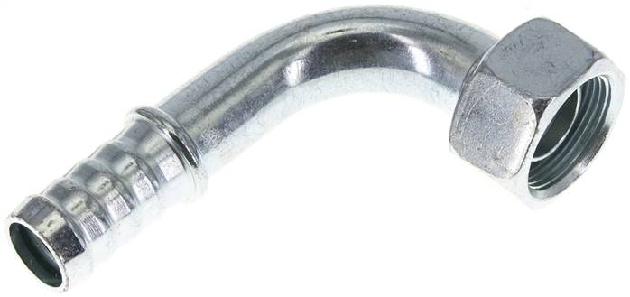 90°-Schlauchnippel M 26 x 1,5 Überwurfmutter, 17 - 18mm