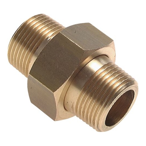 Nipplo doppio separabile R 1/2"-R 1/2", ottone