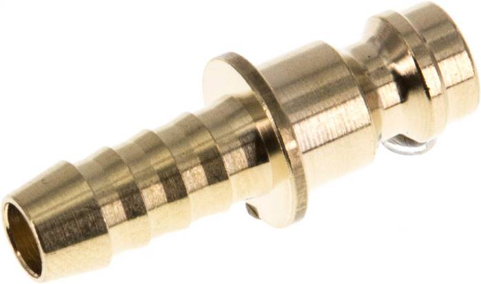 Kupplungsstecker (NW5) 6 (1/4")mm Schlauch, Messing, D= 6 mm