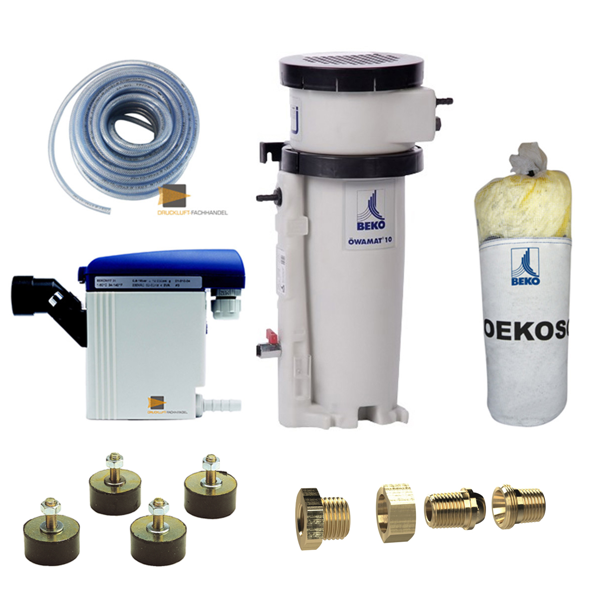 AKTION AUFBEREITUNGS-PACKAGE: DF-Kondensat-Set Bekomat und Öwamat bis 2,4 m³/min + Zubehör