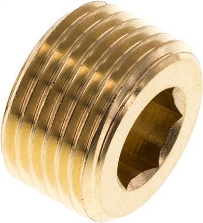 Verschlussstopfen Innenskt. G 3/8", Messing Typ VS 38 MS OB