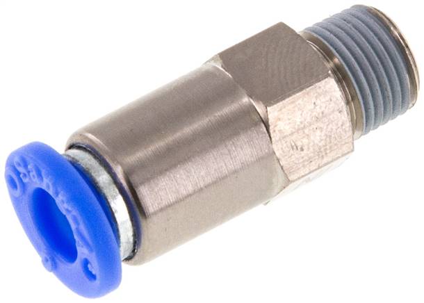 Rückschlagventil R 1/8"-6mm, Durchfluss vom Gewinde zum Schlauch, IQS-Standard