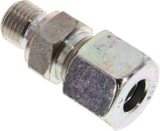 Gerade Schneidringverschr. G 1/4"-10 S (M18x1,5), Stahl verzinkt