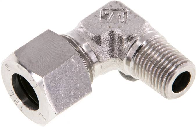 Winkel-Schneidringverschraub. R 1/4"-12 L (M18x1,5), 1.4571