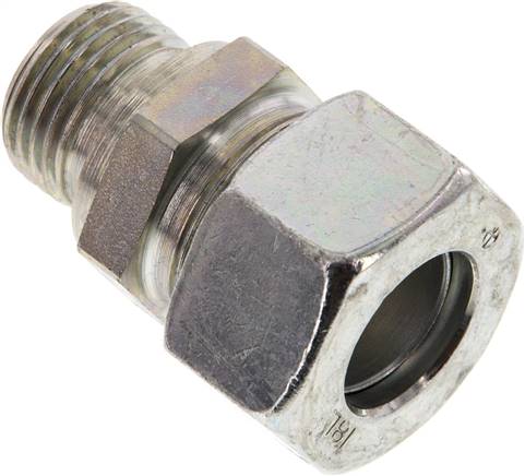 Gerade Schneidringverschr. G 1/2"-18 L (M26x1,5), Stahl verzinkt