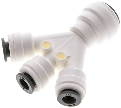 Y-Steckanschluss 3x1/4" (6,35 mm)mm-1x3/8" (9,52 mm), IQS-LE (EPDM-Dichtung)3 Abgänge