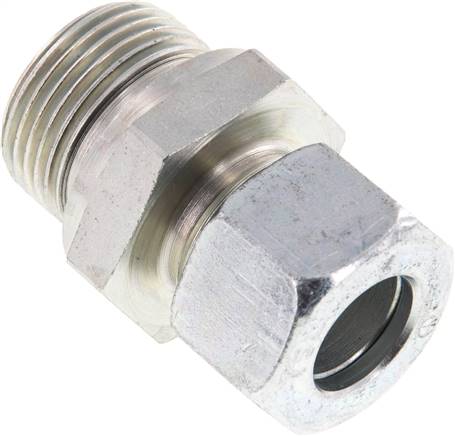 Gerade Schneidringverschr. G 3/4"-15 L (M22x1,5), Stahl verzinkt, Dichtung FKM