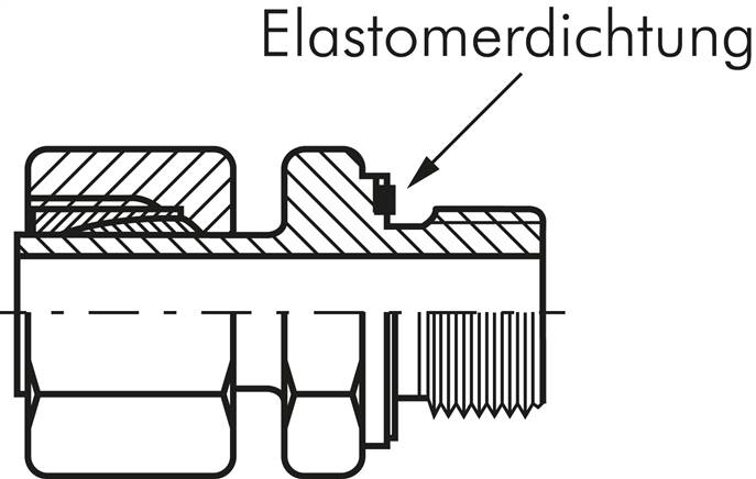 Einstellb. Schneidringverschr. M 10x1-6 L, Stahl verzinkt
