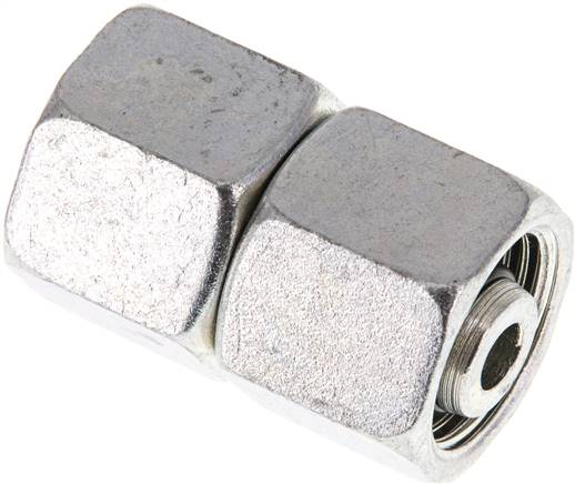 Gerader Verbinder 10 S-10 S, Stahl verzinkt, mit Dichtkegel und O-Ring