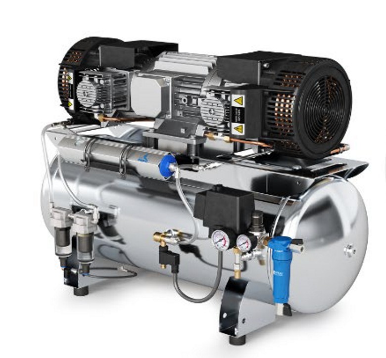 Gentilin ölfreier Kompressor Clinic Dry 8/90 H - Das Kraftpaket für ölfreie Druckluft 400V 4 kW