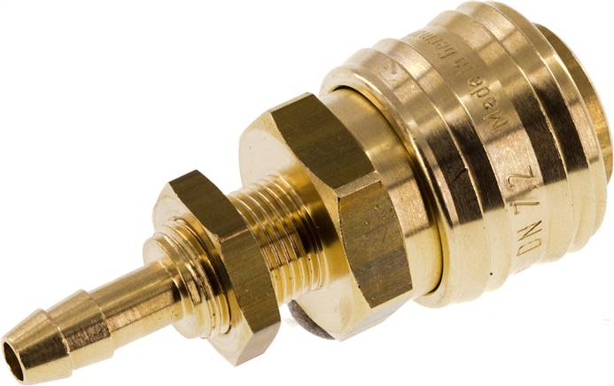 Schott-Schnellkupplung (NW7,2) 6 (1/4")mm Schlauch, Messing