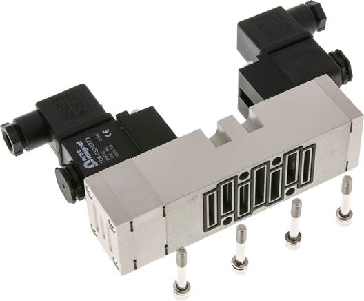 ISO-Ventil (Größe 1), 5/3-Wege, Mittelstellung belüftet, 230 V AC