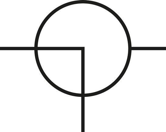 3-Wege Kugelhahn, Polypropylen, G 3/8", PN 10, L-Bohrung (horizontal)