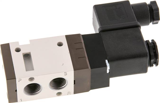 3/2-Wege Magnetventil, G 1/4", Federrückstellung (NC), 24 V=, Pilot aus Polyamid