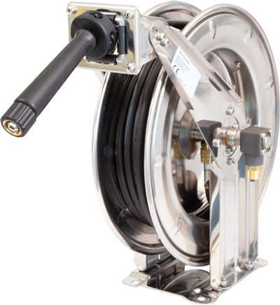 Autom. Schlauchaufroller 20 mtr. 8mm Schlauch,Stahl lackiert
