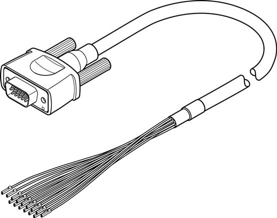 FESTO NEBC-S1H15-E-1.0-N-LE15 (2307459) Steuerleitung
