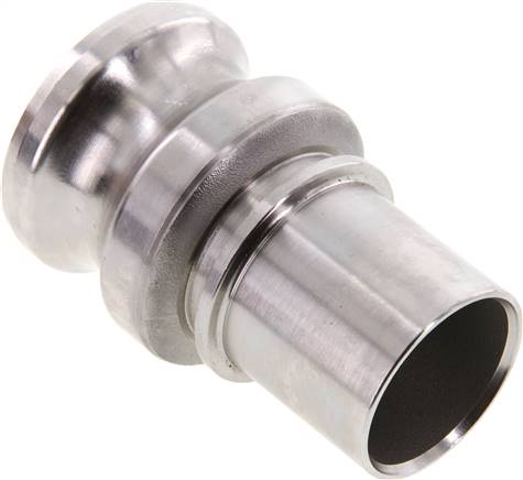 DIN/EN-Kamlock-Stecker (E/EC) 38 (1-1/2")mm Schlauch, Edelstahl (1.4408)