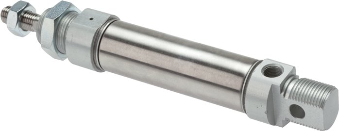 ISO 6432-Zylinder, einfachwirkend, Kolben 12mm, Hub 25mm