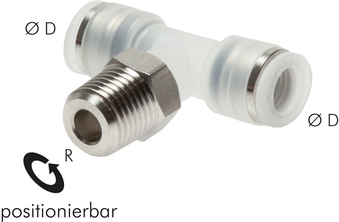 T-Steckanschluss R 1/8"-4mm, IQS-PP