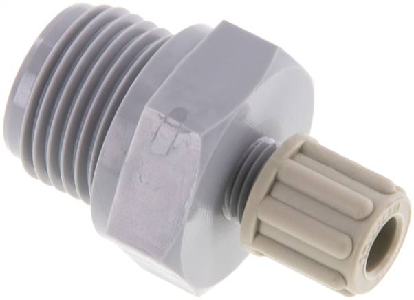 Gerade Verschraubung G 1/2"-6x4mm, PA