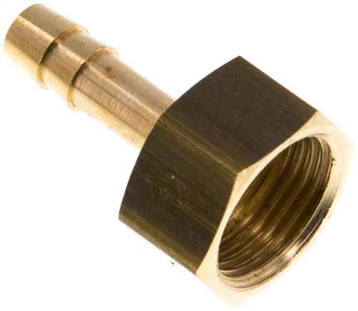 Aufschraub-Schlauchtülle G 3/8"-6 (1/4")mm, Messing
