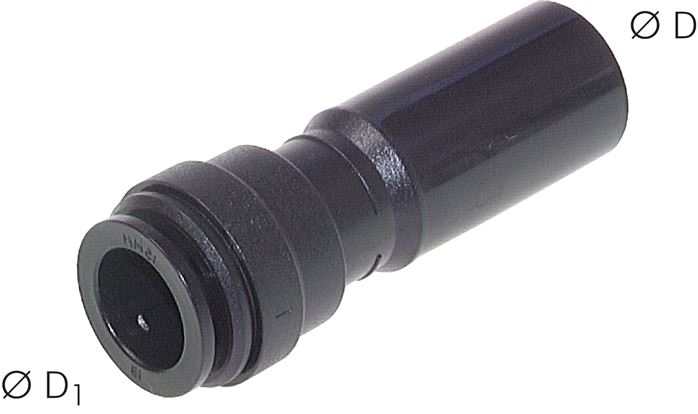 Reduzierung 28mm Stecknippel x 15mm Schlauch, IQS-Big