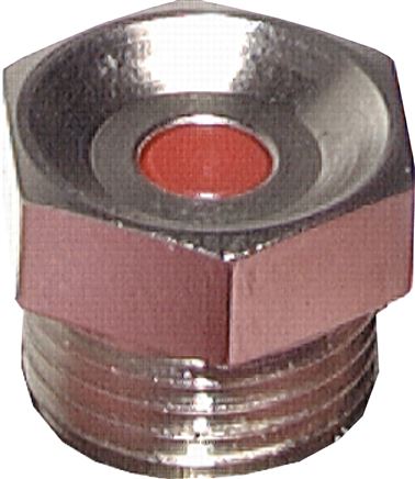Druckanzeige, rot, R 1/8"