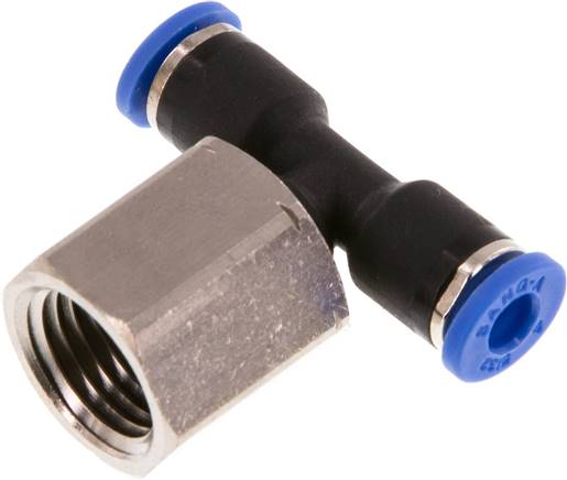 T-Steckanschluss, Innengew. G 1/4"-4mm, IQS-Standard